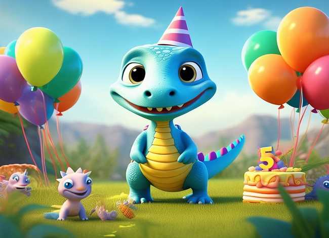 5岁孩子的故事简短版，5岁孩子的故事简短版小恐龙过生日视频