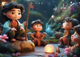 阿布故事女娲补天儿童版；阿布讲故事女娲补天