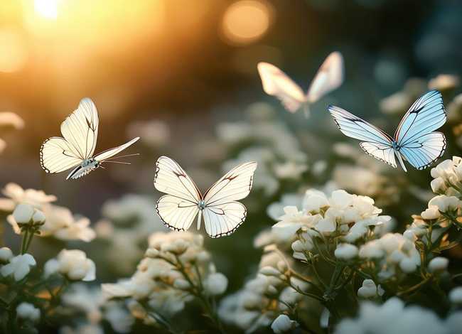 三只蝴蝶故事 - 三只蝴蝶故事最喜欢白花