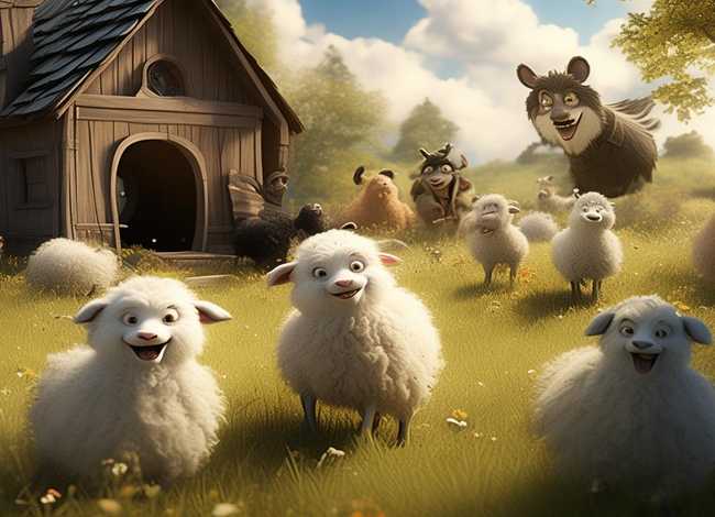 七只小羊和狼的故事绘本 - 七只小羊和狼的故事绘本内容
