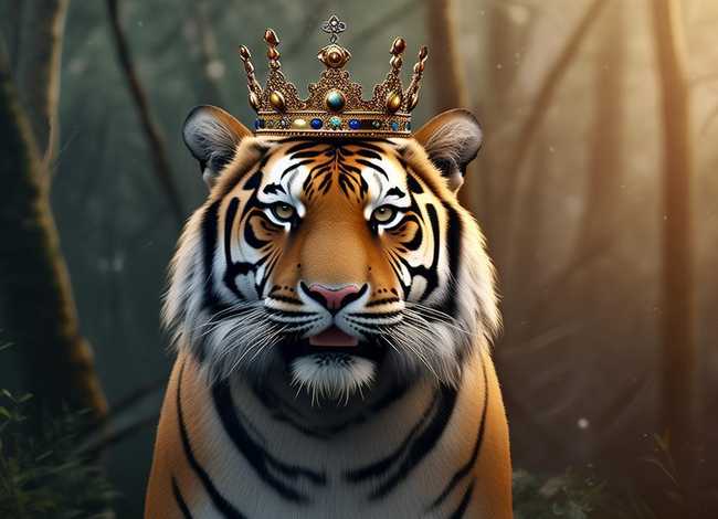 小故事老虎；小故事老虎头上的王是怎么来的