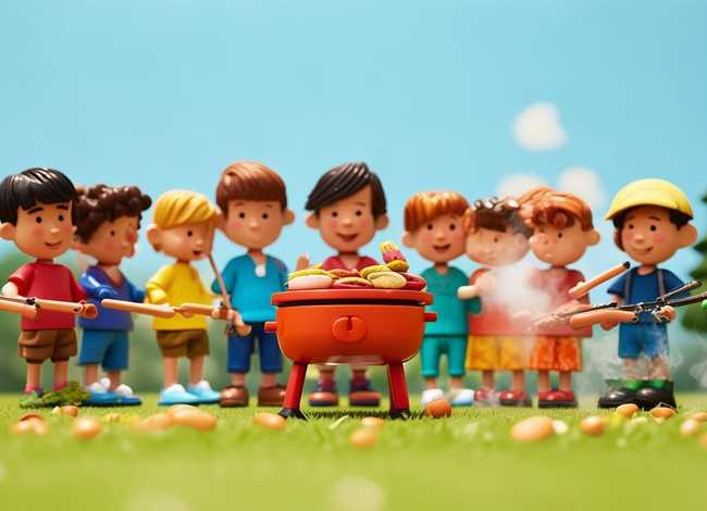 儿童烧烤视频（儿童烧烤简笔画）