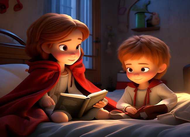 宝宝睡前小故事5-6岁小红帽，2一5岁睡前小故事小红帽