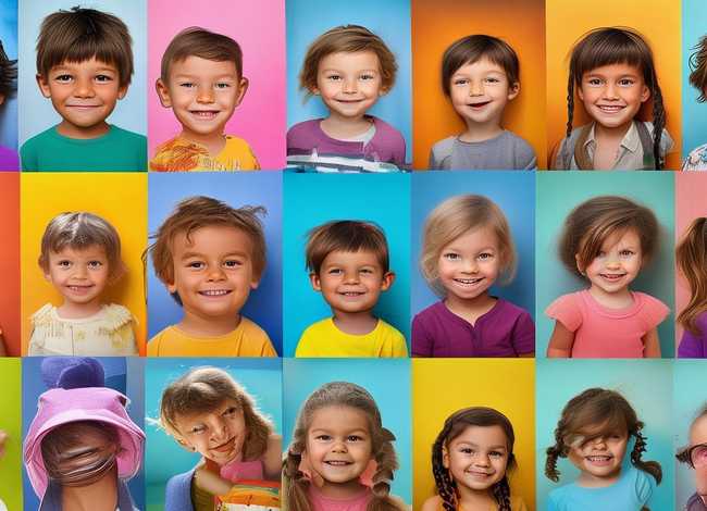 儿童自画像简笔画图片大全，儿童自画像简笔画图片大全大图