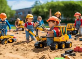 儿童小挖机玩具故事（挖掘机儿童玩具表演大全集）