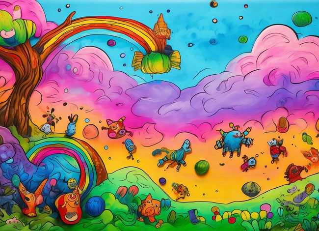 儿童创意美术故事画、创意儿童画美术分享 儿童创意美术故事画、创意儿童画美术分享