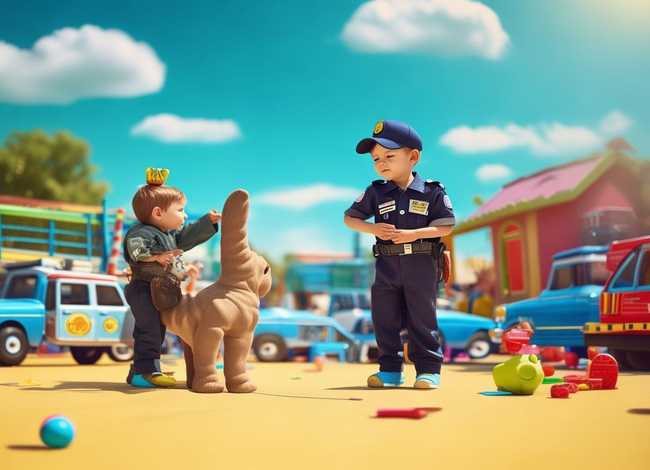 儿童玩具警犬故事、玩具警察故事