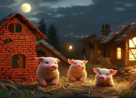 儿童睡前故事mp3三只小猪盖房子、睡前故事 三只小猪盖房子