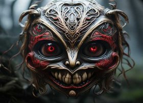 儿童鬼王；儿童鬼王面具图片大全