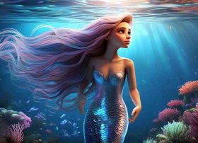 《海的女儿》童话故事文字版作文 - 《海的女儿》的故事作文