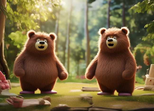 故事,两只笨狗熊、故事两只笨狗熊表演