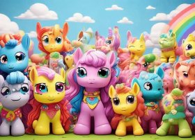 小马宝莉儿童涂鸦图片大全，小马宝莉儿童涂鸦图片大全可爱