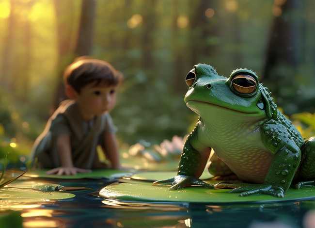 儿童故事简笔画四宫格青蛙王子 - 青蛙王子童话故事简笔画图片大全