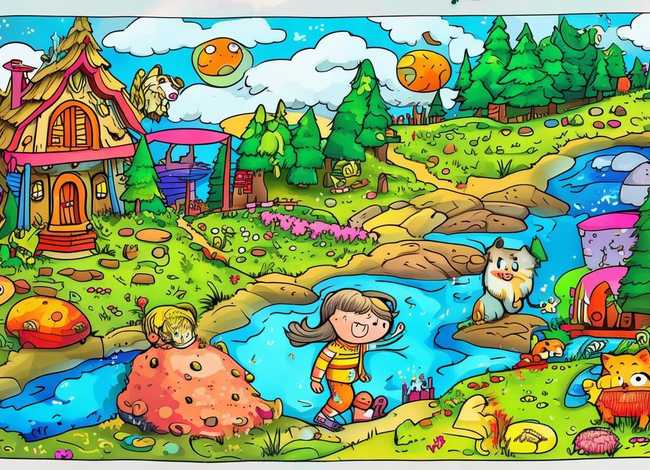 儿童连环画图片4张可打印 - 儿童连环画图片10张