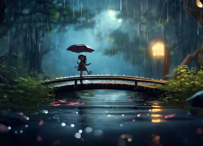 雨的故事动画；雨的故事动画图片
