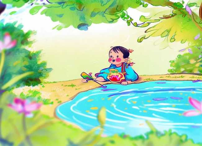 儿童版的古诗池上；池上古诗儿歌视频