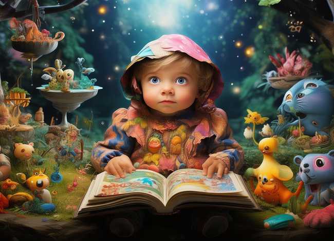 儿童故事创意画，儿童故事绘本创意画