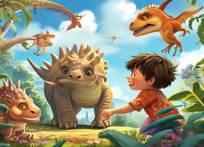恐龙儿童故事大全612岁 - 恐龙小孩故事大全