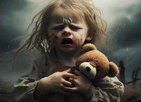 儿童的惨状，儿童的惨状图片