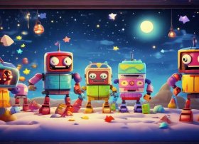 儿童睡前童话故事机器人大战，儿童睡前机器人大战故事