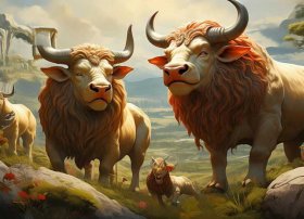 兔小贝故事三头公牛，兔小贝故事三头公牛与狮子