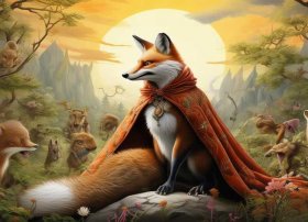 故事插图怎么画、列那狐的故事插图怎么画