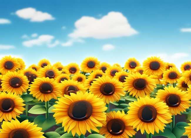 儿童向日葵动画故事（向日葵儿童画作品图片）