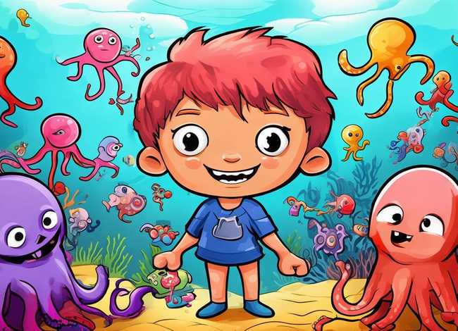 章鱼儿童简笔画、章鱼简笔画 儿童 章鱼儿童简笔画、章鱼简笔画 儿童