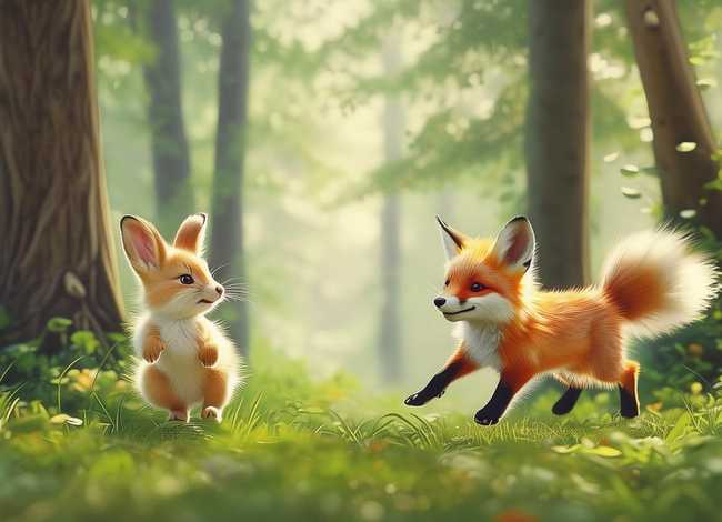 儿童小故事大全视频狐狸和兔子；小狐狸和小兔子的故事视频