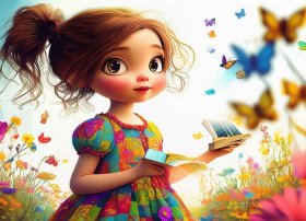 人物儿童画图片 人物儿童画图片大全 女孩