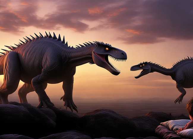 恐龙大战故事睡前（恐龙大战故事睡前故事）