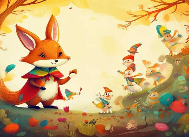 寓言故事 儿童画 - 寓言故事 画画