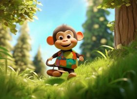 幼儿小故事小猴子下山 - 幼儿睡前故事小猴子下山