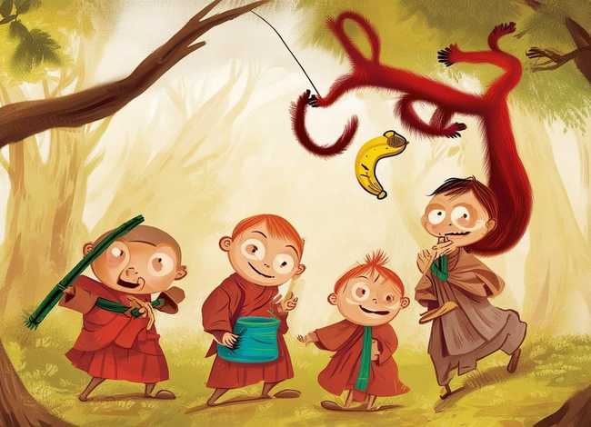 儿童故事三个和尚和猴子（少儿故事三个和尚）