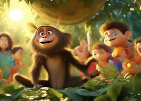 幼儿故事猴子吃西瓜（幼儿故事猴子吃西瓜图片）