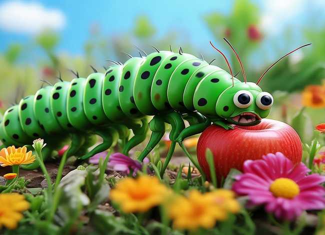 3岁儿童绘本故事好饿的毛毛虫 幼儿绘本故事好饿的毛毛虫