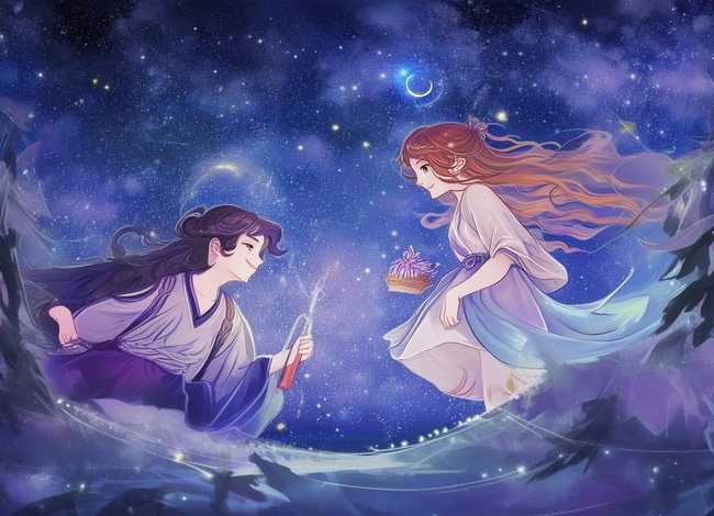 五年级上册语文书牛郎织女（五年级上册语文书牛郎织女一课后第二题）