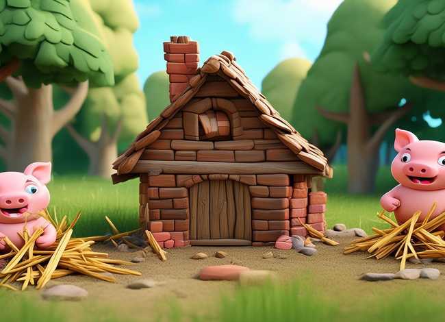 三只小猪盖房子故事版 - 三只小猪盖房子故事版内容