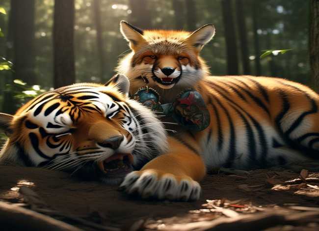 狐假虎威故事100字 - 狐假虎威故事简短100字