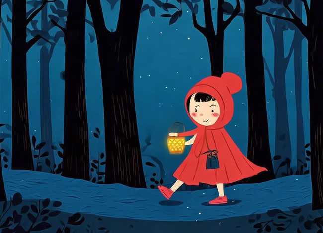 儿童睡前故事英文版的小红帽 - 英文故事小红帽的故事