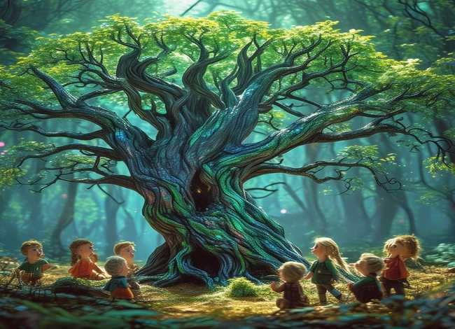 奇怪的树故事儿童；奇怪的大树故事