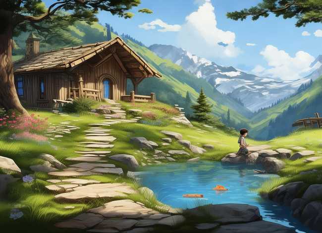 儿童古诗山居，古诗《山居》的诗意