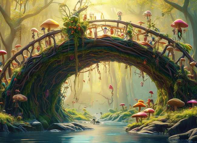 奇怪的桥儿童故事图（大班幼儿奇怪的桥故事图片）