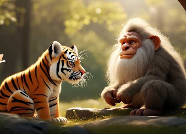 儿童故事老虎拜师傅；幼儿故事老虎拜师傅