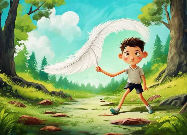 儿童故事绘画版 - 鸡毛信的故事儿童版绘画