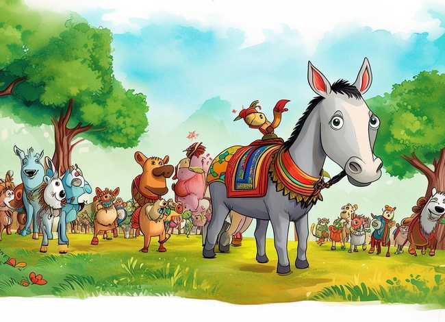 寓言故事简笔画完整图 寓言故事简笔画完整图片