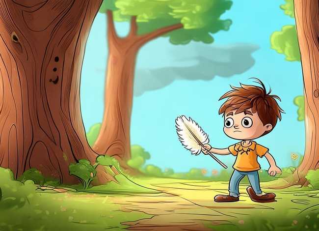 儿童故事简笔画大全带颜色 鸡毛信的故事儿童版简笔画