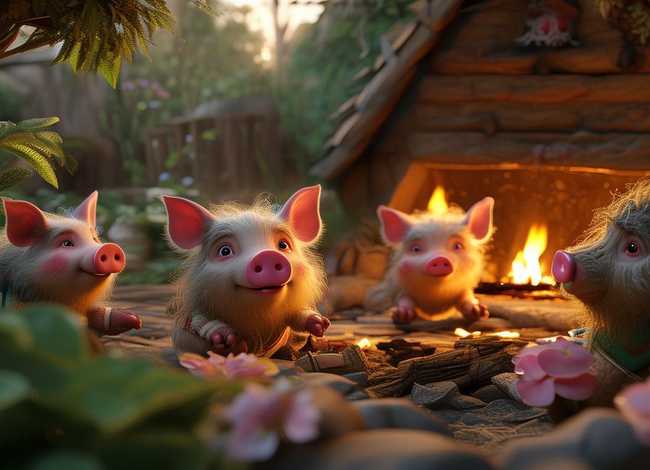 少儿儿童故事大全三只小猪、少儿故事大全 睡前故事三只小猪