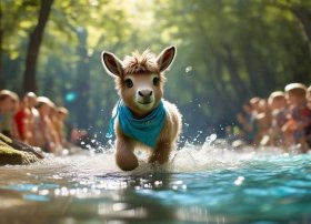 儿童故事小驴过河；小儿故事 驴子过河