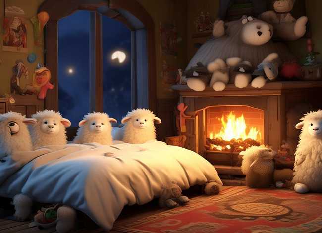 儿童睡前故事七只小羊文字；睡前故事大全七只小羊和狼